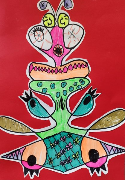 Namensmonster/ Mischtechnik
29,7x42 cm
