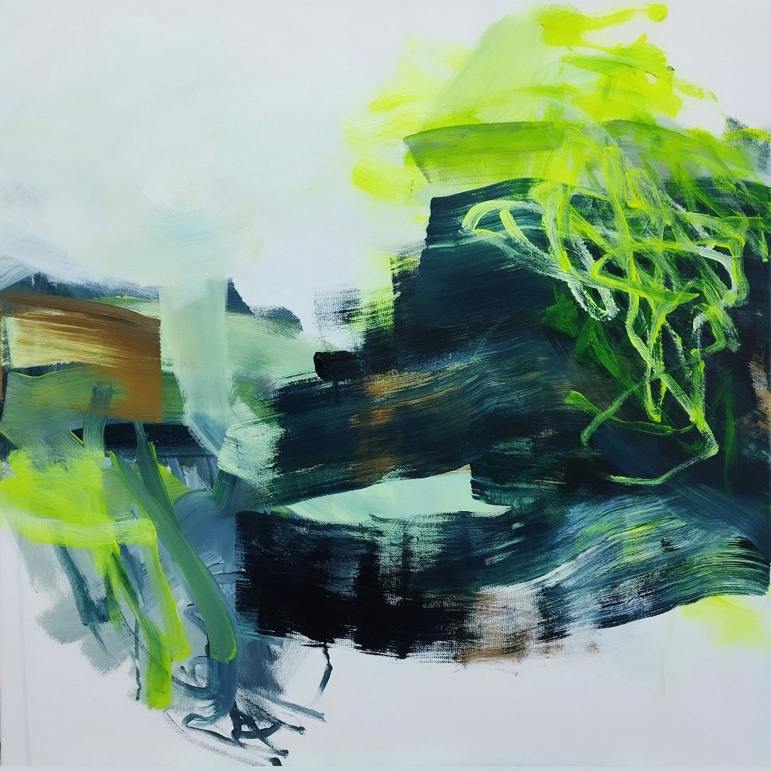 Gestische Malerei/ Acryl/ 50x50 cm