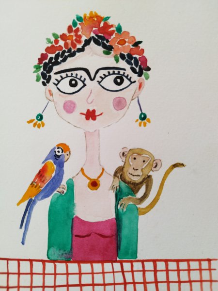 Illustration „Frida Karlo“
Aquarell